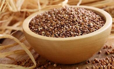 Sample menu of buckwheat